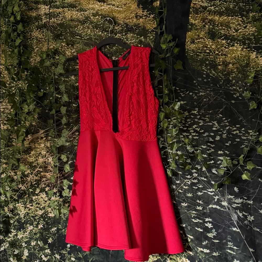 Missguided Vibrant Red Dress